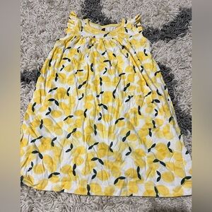 Tea Collection Size 5 -Yellow Lemon Print Girls' Dress